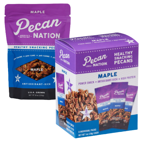 maple flavored pecan packs