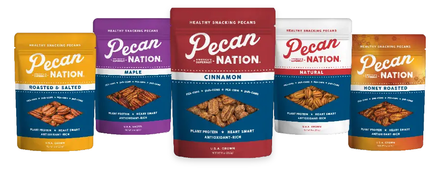 Full Family of Pecan Nation Pecan Flavor Offerings