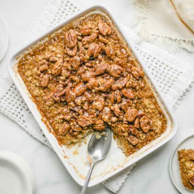 Pecan Pie Baked Oatmeal