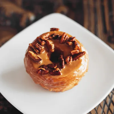 Gluten-Free Maple Pecan Doughnuts