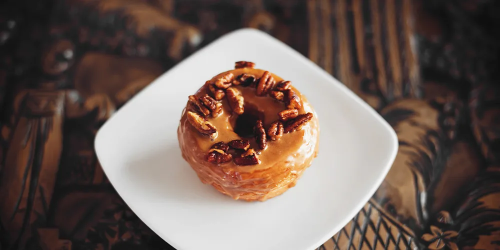 Gluten-Free Maple Pecan Doughnuts
