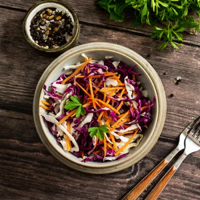Pecan Tofu With Asian Slaw