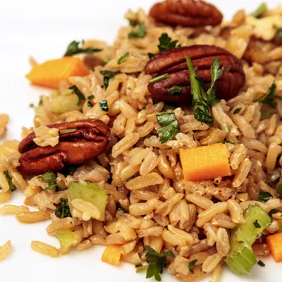 Toasted Pecan Rice Pilaf